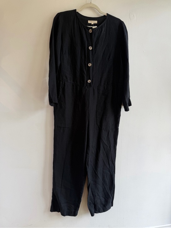 Gillian Stevens Pants - Gillian Stevens Women's Black Button-Front Jumpsuit